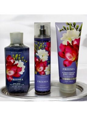 Bath and Body Works Freesia Body Care Gift Set NWT